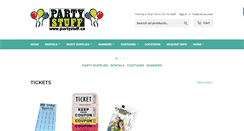 Desktop Screenshot of partystuff.ca